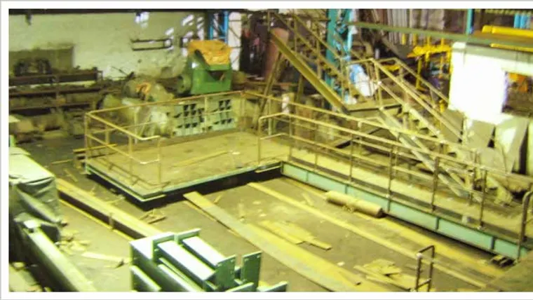 Heavy steel fabrication at ISC works