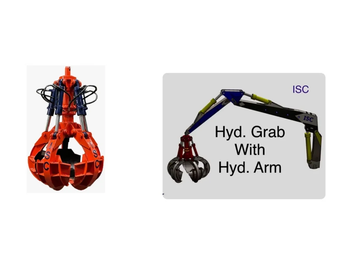 ISC Grab for use on Excavator for steel plants